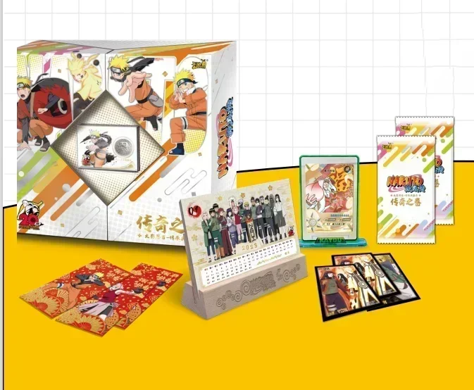 KAYOU Naruto Card New Year Gift Box Rare SE Cards Limited 3D SP Card SV Golds and Silver Cards Child Gift Collection Card