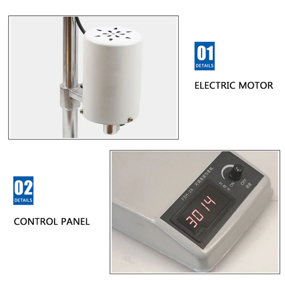 JJ-2 185 واط حل عالي الطاقة الخالط المشتت 22000 دورة/دقيقة سرعة المحرك 1000 مللي الحل الخالط أدوات المختبرات