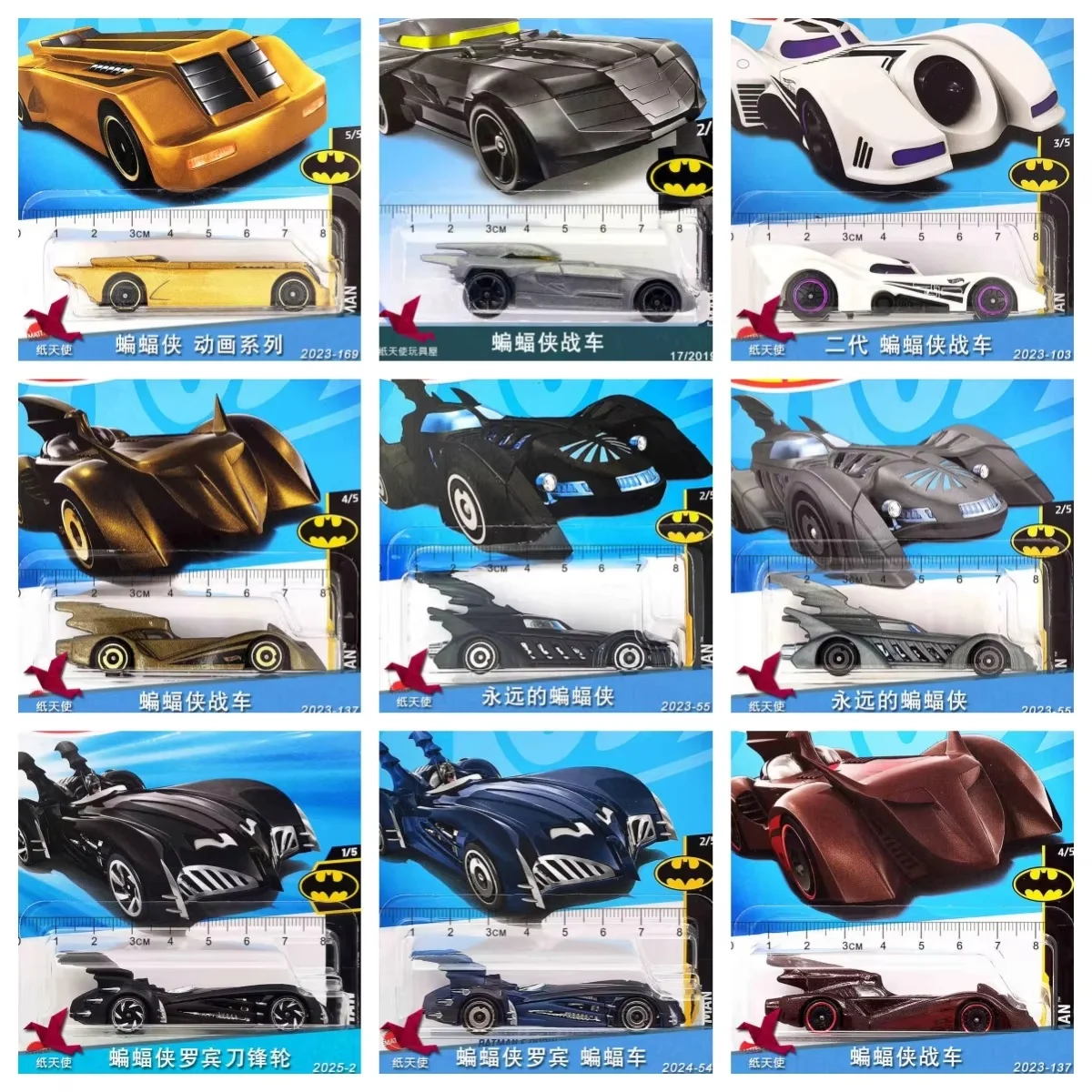 

Original Hot Wheels Batman The Animated Series Batman Robin Batmobile The Dark Knight Chevy Astro Van 1/64 Model Car Toy Gifts