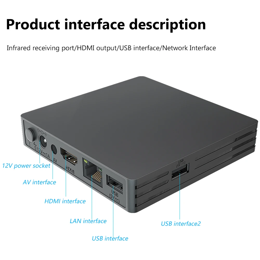 Reproductor de señalización Digital 4K Android, caja publicitaria, liberación de información, imagen rodante, ratos, pantalla dividida