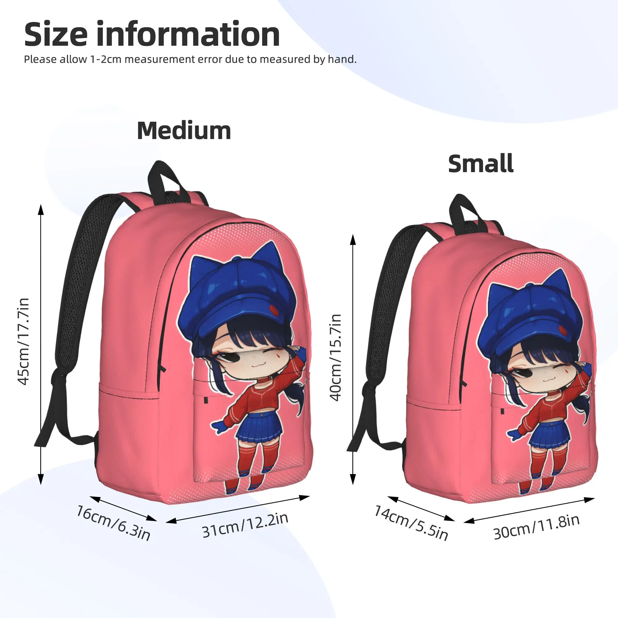 Game Miside Series Print Backpack  Camping Backpacks Men Colorful Pattern High School Bags Pretty Rucksack