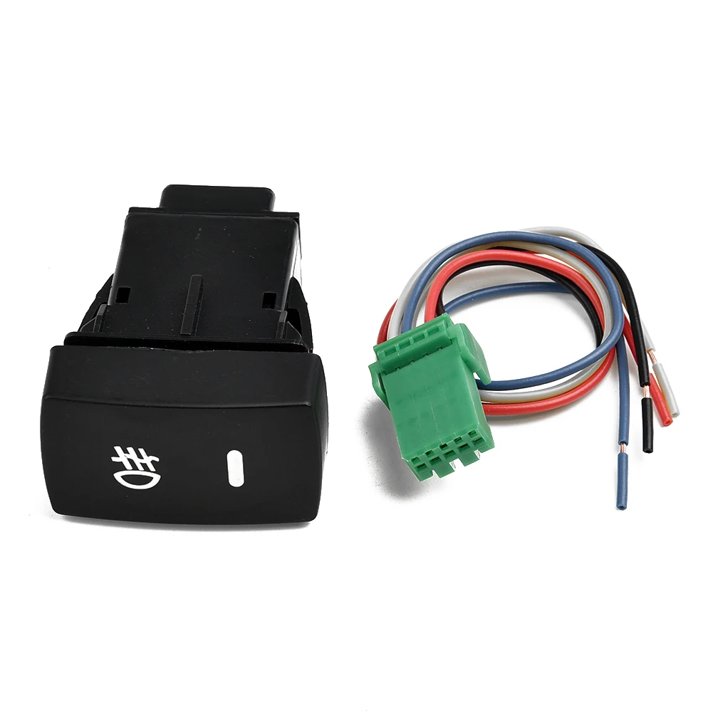 

Push Button Car Fog Light Switch with 5 Pin LED and Wiring Compatible with For Civic For Accord For CRV and Other Models