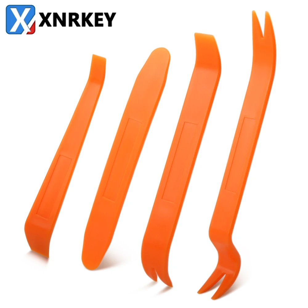 XNRKEY Auto Door Clip Panel Trim Removal Tool Kits Navigation Disassembly Seesaw Car Interior Plastic Conversion Tool 4 Sets