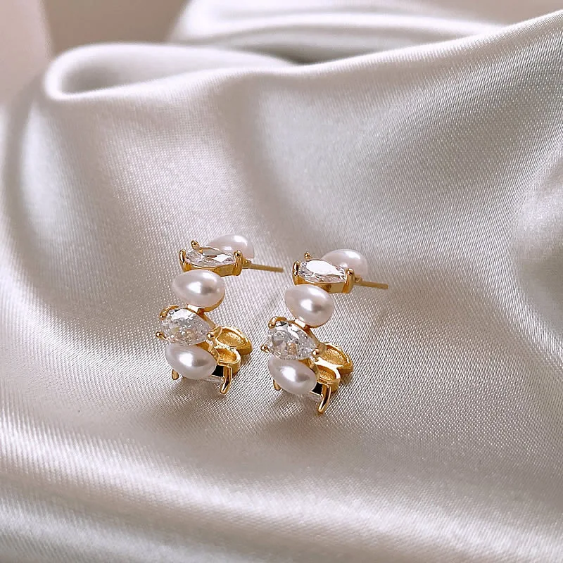 Women Pearl Zircon …