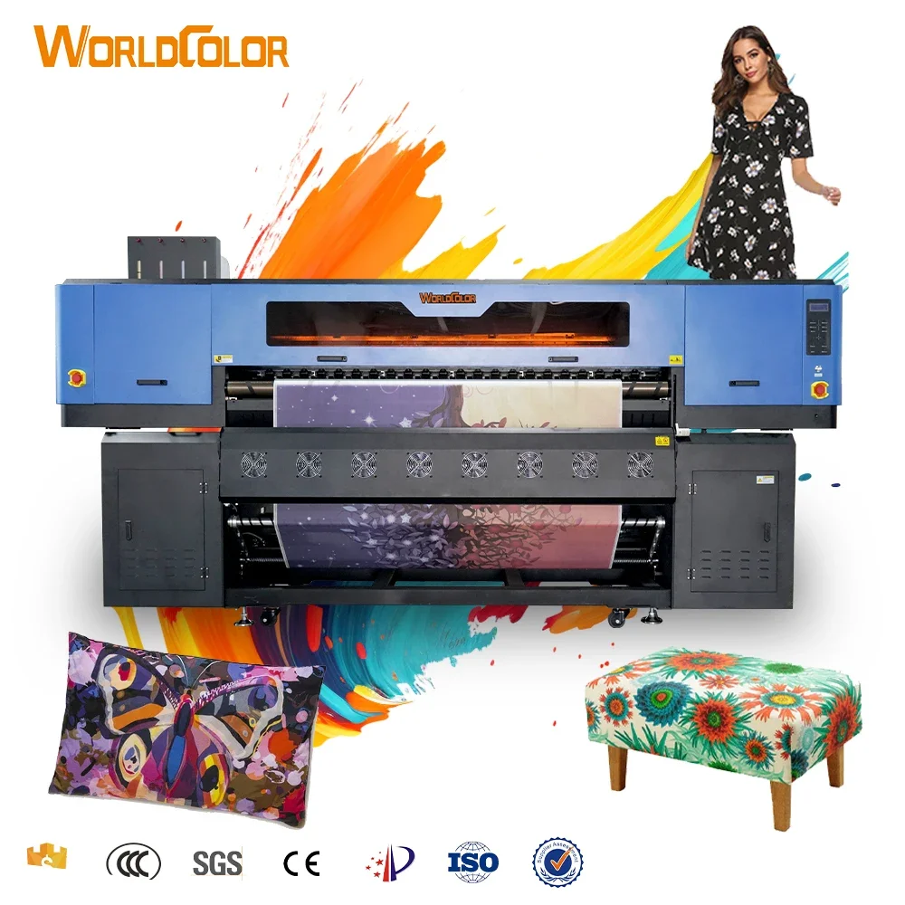 large sublimation printer machine i3200 8 heads factory price dye sublimation printer for textile fabric heat transfer