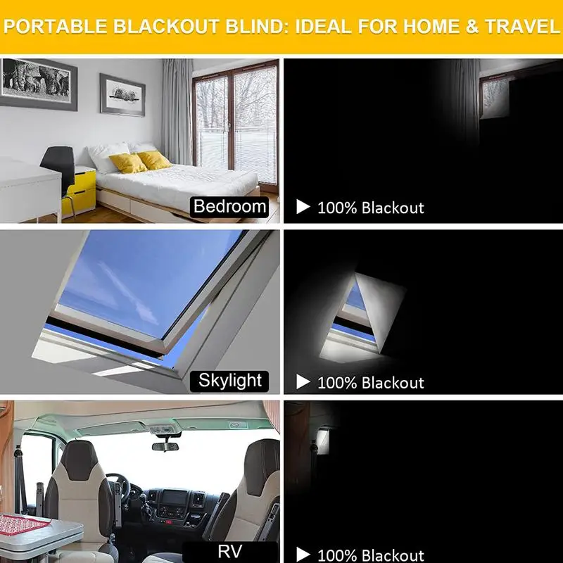 Removable 100% Light Blocking Darkest Window Cloth DIY Total Blackout Glass Privacy Darkening Window Tint Black Window Sticker