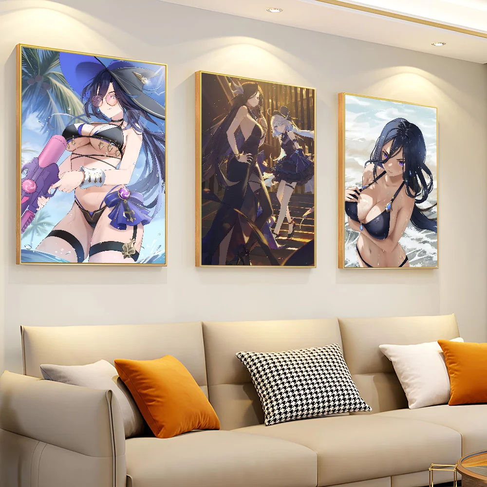 Clorinde Genshin Impact Game Poster Paper Print Home Living Room Bedroom Entrance Bar Cafe Art Painting Decoration