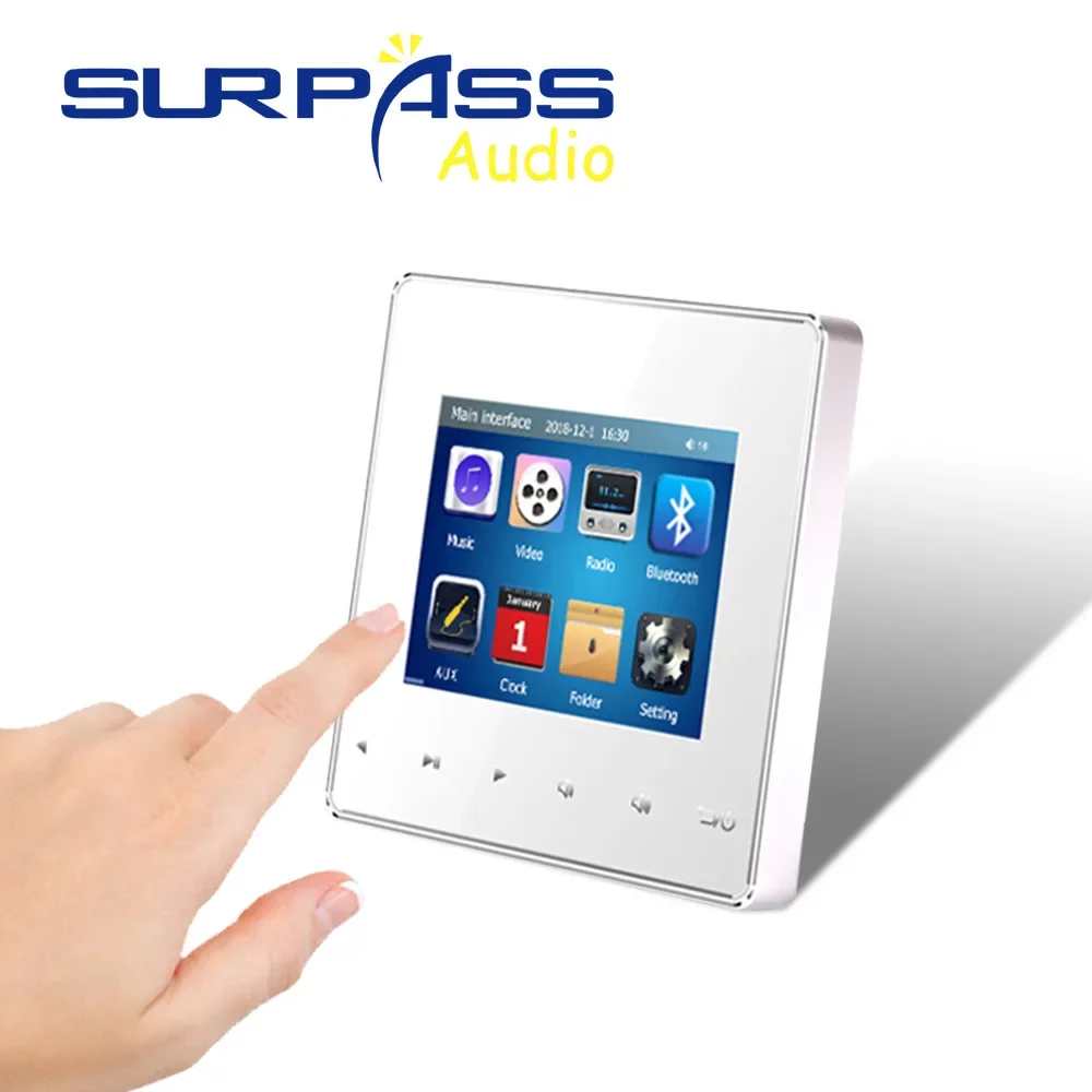 Cheap 2.8" Mini Bluetooth Smart Control Music System Amplifier Waterproof Ceiling Speaker Kit for Bathroom/Kitchen/Living Room