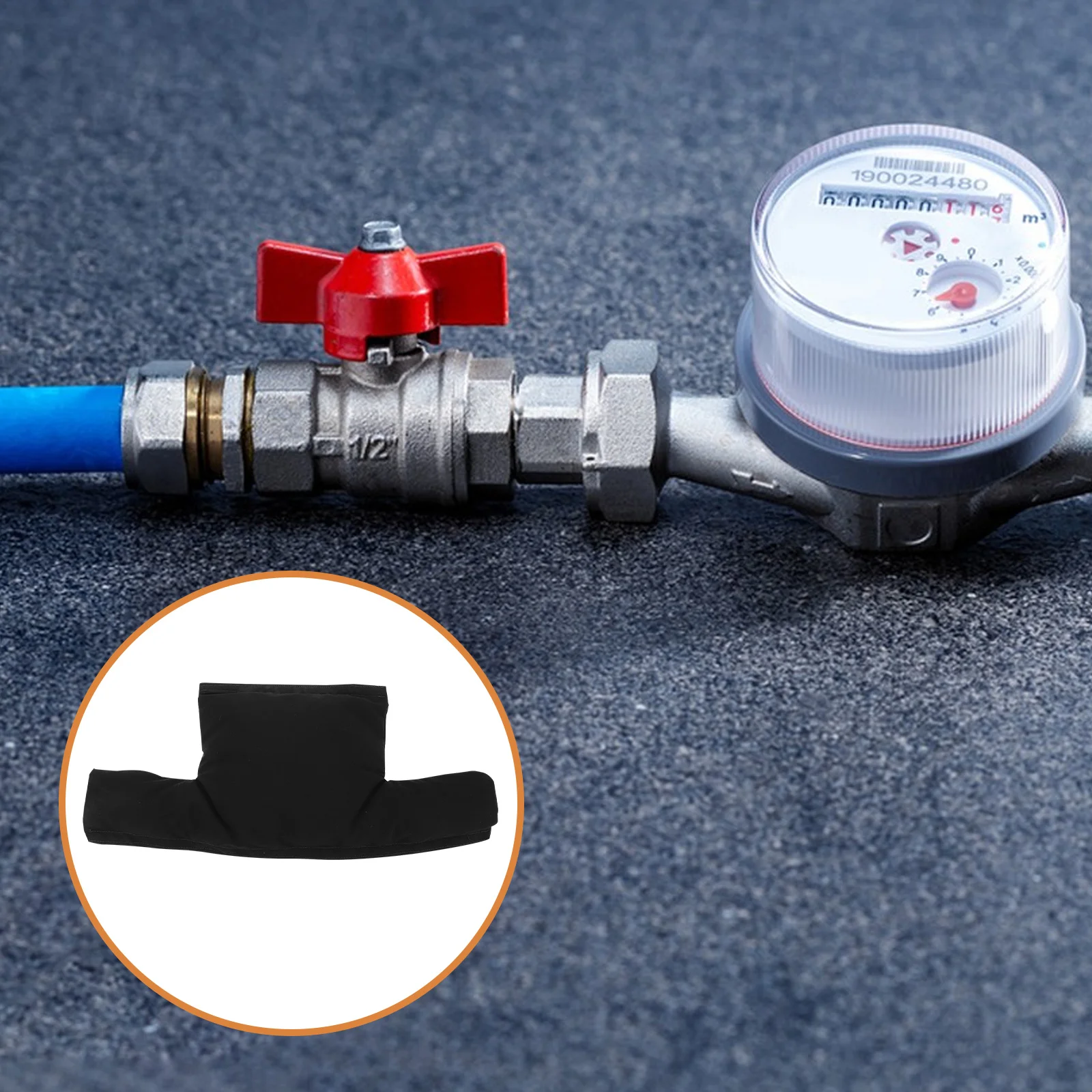 

Outdoor Water Meter Insulation Cover Reusable Sleeve Freeze Protection Heavy Snow Weather Pipe Frost Protector