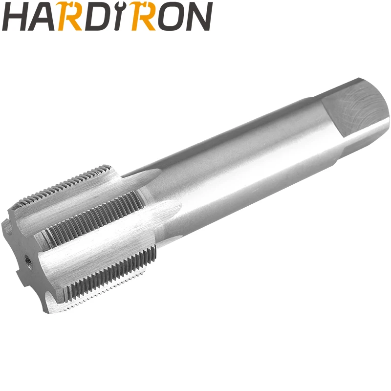 Hardiron-M42X1 Torneira de rosca máquina, mão esquerda, HSS M42 x 1.0, torneiras caneladas retas