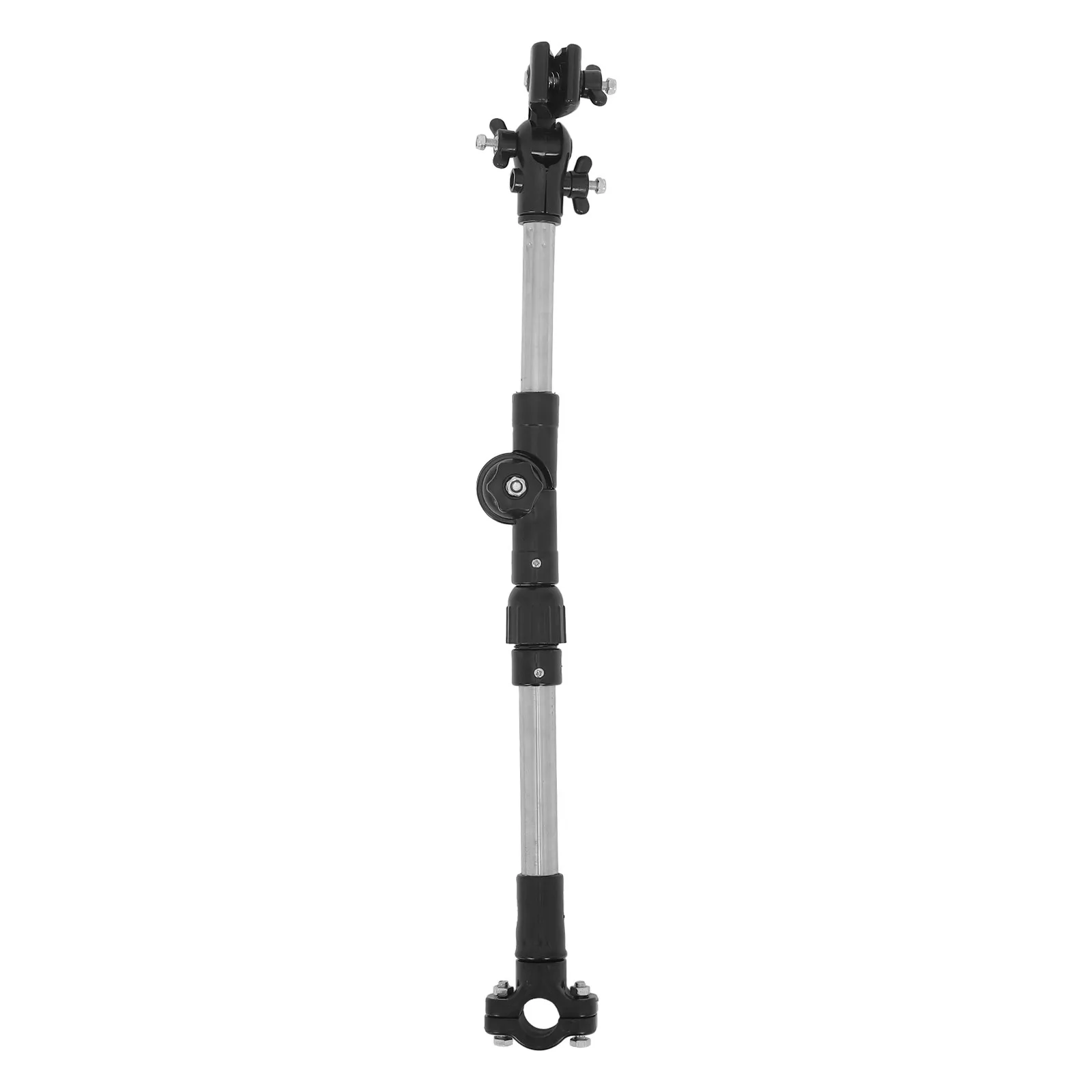 

360 Rotate Adjustable Umbrella Clamp Baby Stroller Holder Stainless Steel Clamp for Wheelchair Folding Chair Umbrella Clip on