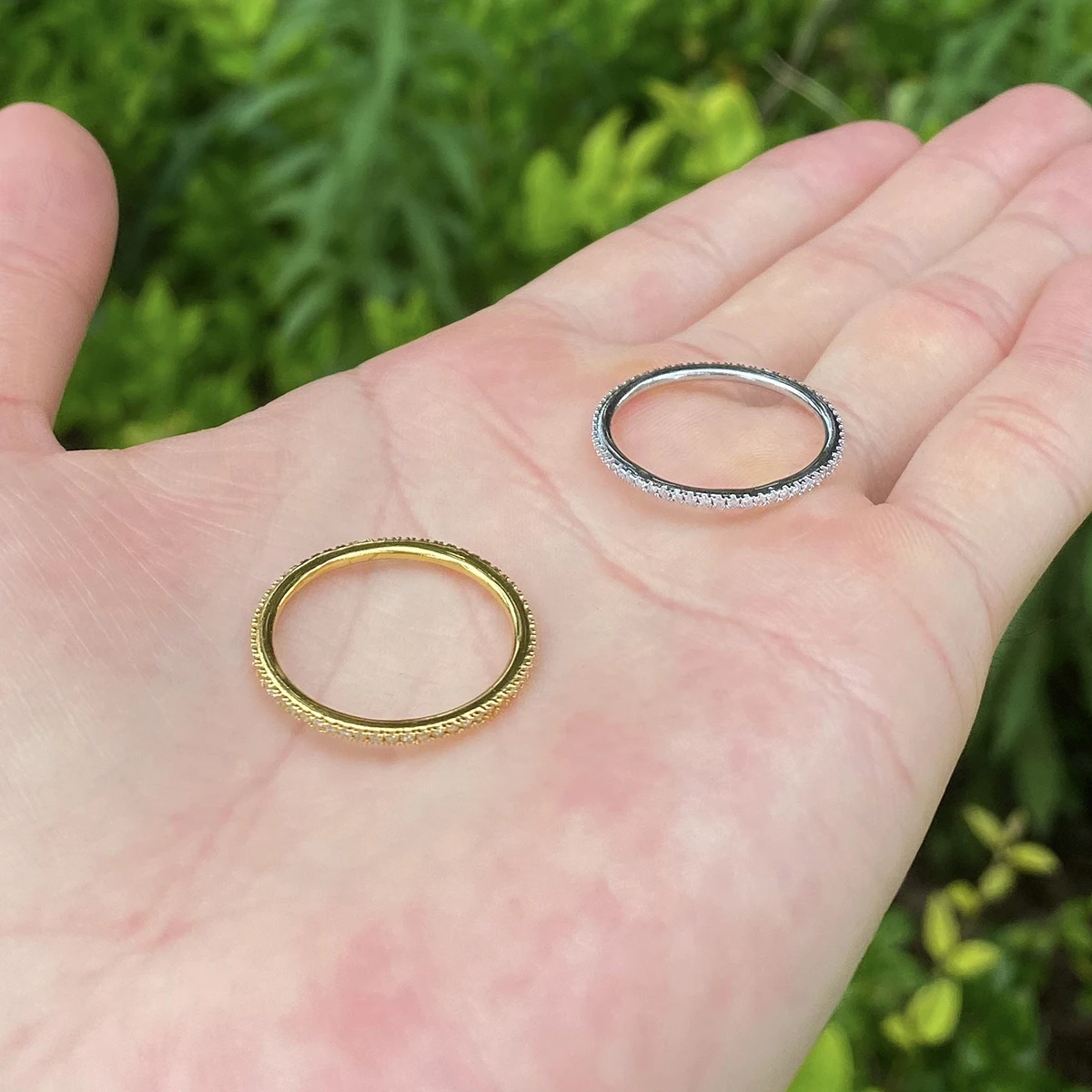 خاتم زفاف على شكل حرف فقاعي مثلج للرجال مطلي بالذهب الحقيقي 5A مجوهرات الهيب هوب