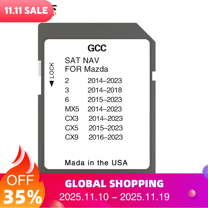 

Навигация карты памяти SD для Mazda 2/3/6/MX5/CX5/CX9, автомобильные системы Navi, обновление GPS, общий GCC Gulf Area, карты Ближнего Востока 2024 г.