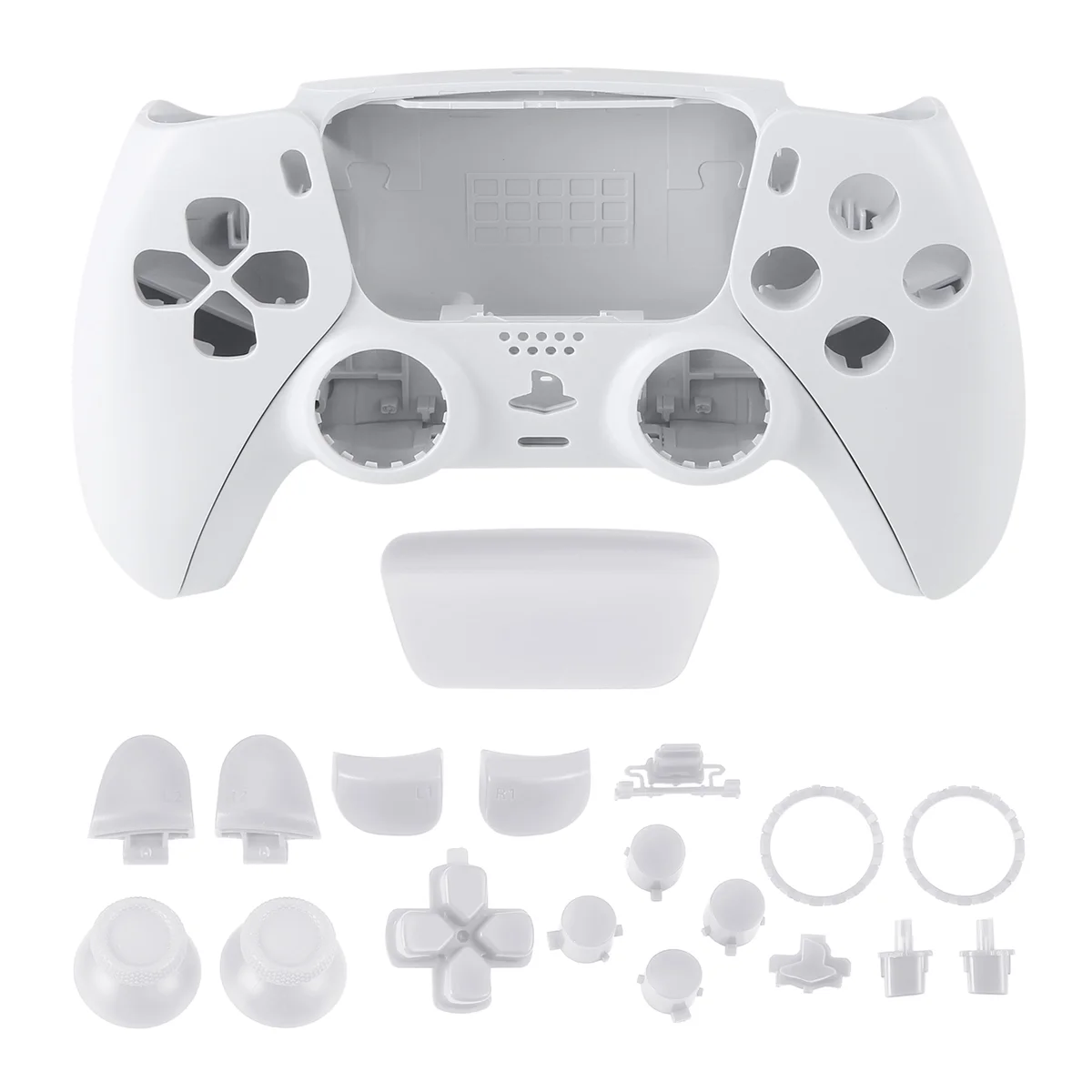 A44TRepair Part for PS5 BDM-010 Controller Housing Shell Game Controller Shell Cover with Buttons White