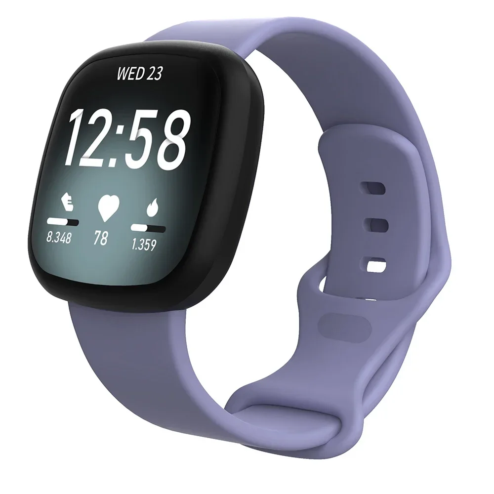 Силиконовый ремешок для Fitbit Versa 3 4, сменный ремешок для умных часов, браслет Fitbit Sense 2, ремень
