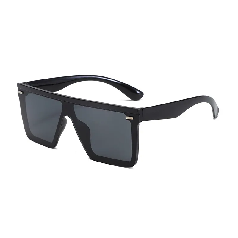Oversized Square Sunglasses UV400 Protection Unisex Fashion Y2K Shades Oversized Black Square Sunglasses Y2K Modern Trendy UV400  main image 3