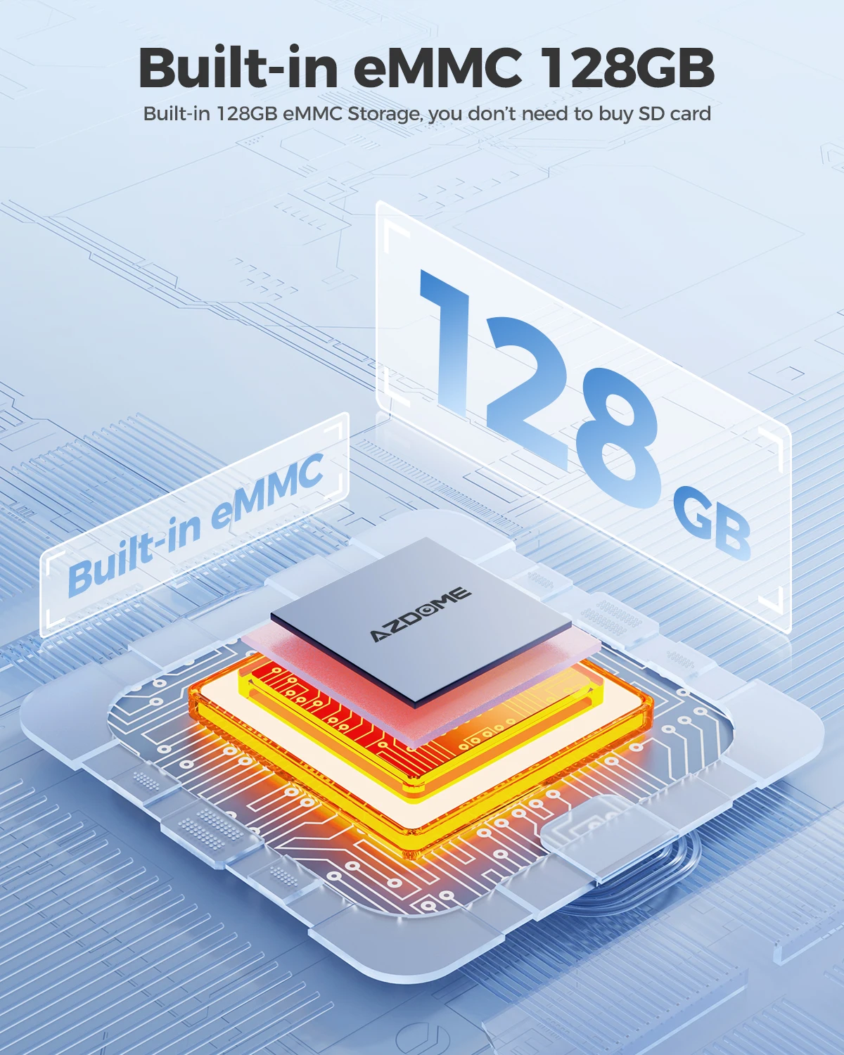 AZDOME M560 Автомобильный видеорегистратор 4K+1080P+1080P 3-канальная видеорегистратор 4-дюймовый сенсорный экран IPS Встроенный 128 ГБ eMMC GPS WIFI G-сенсор ИК ночного видения