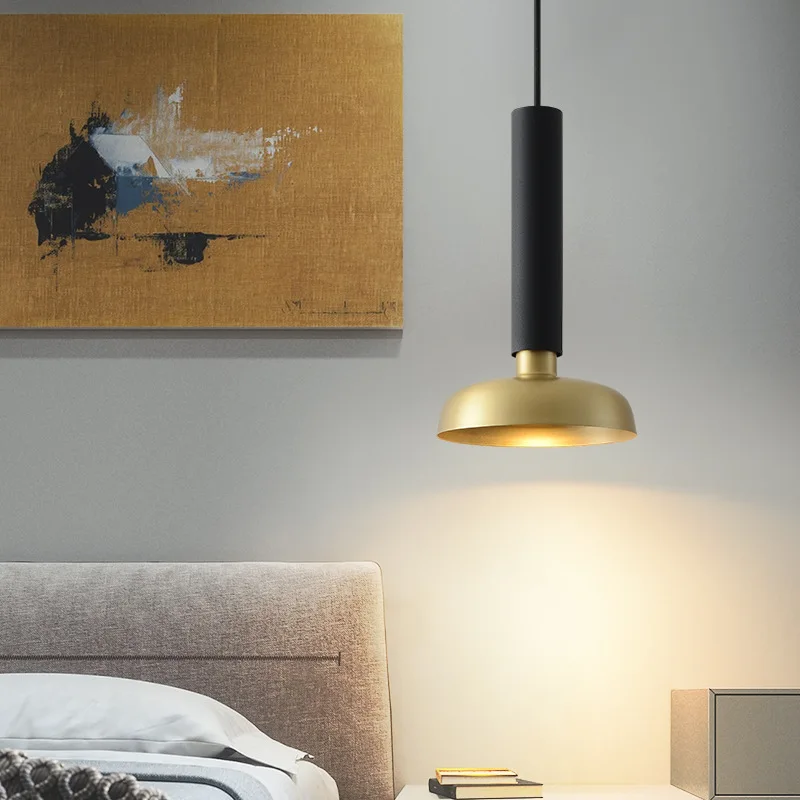 

Pendant Light Nordic Industrial Bedroom Bedside Chandelier Modern Living Room Bar Restaurant Pendant Lamp Hotel Brass Chandelier