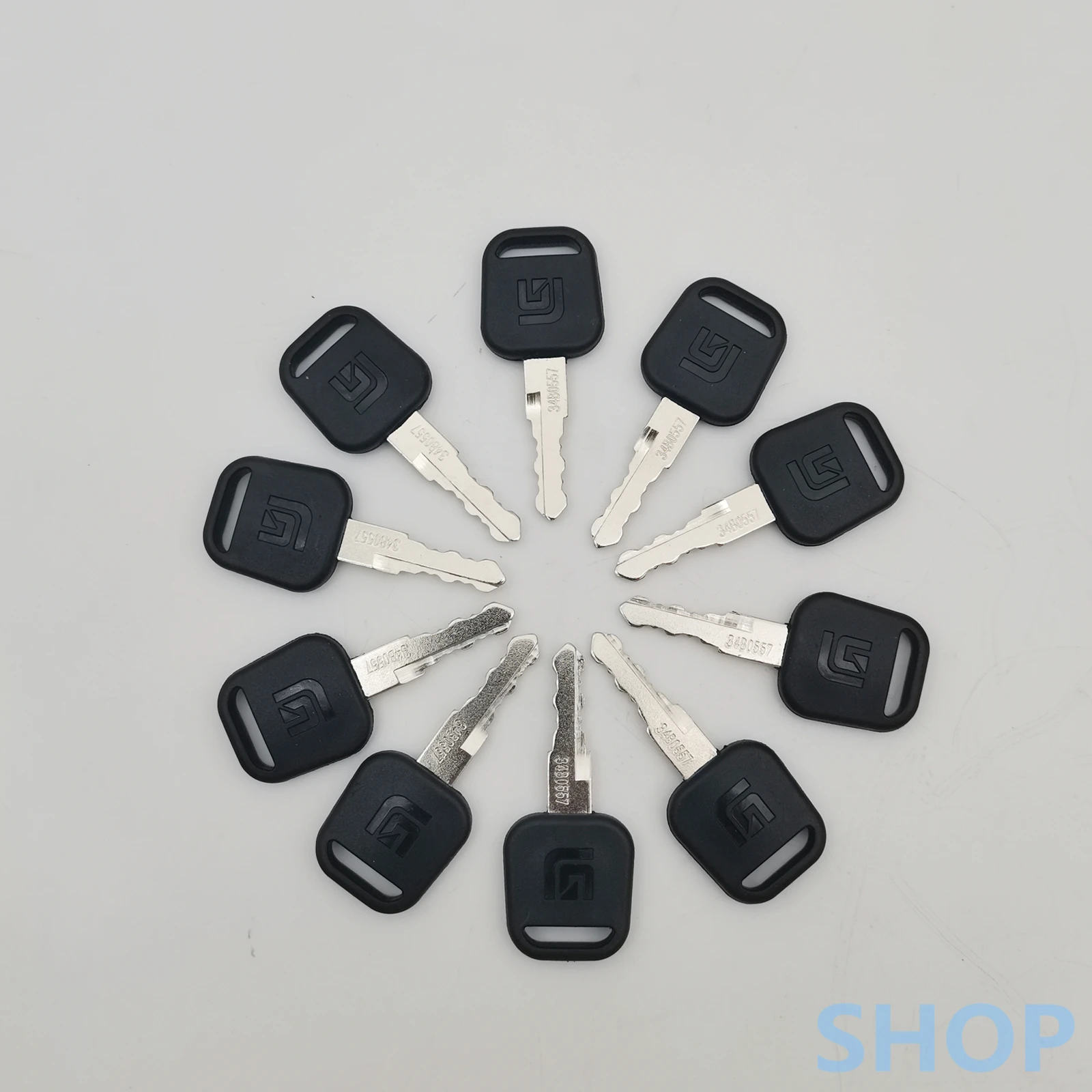 Ignição Start Key para Liugong Escavadeira, Equipamento Pesado, Fechadura da Porta, LG906 915 920 922D E, 34B0557, 10pcs