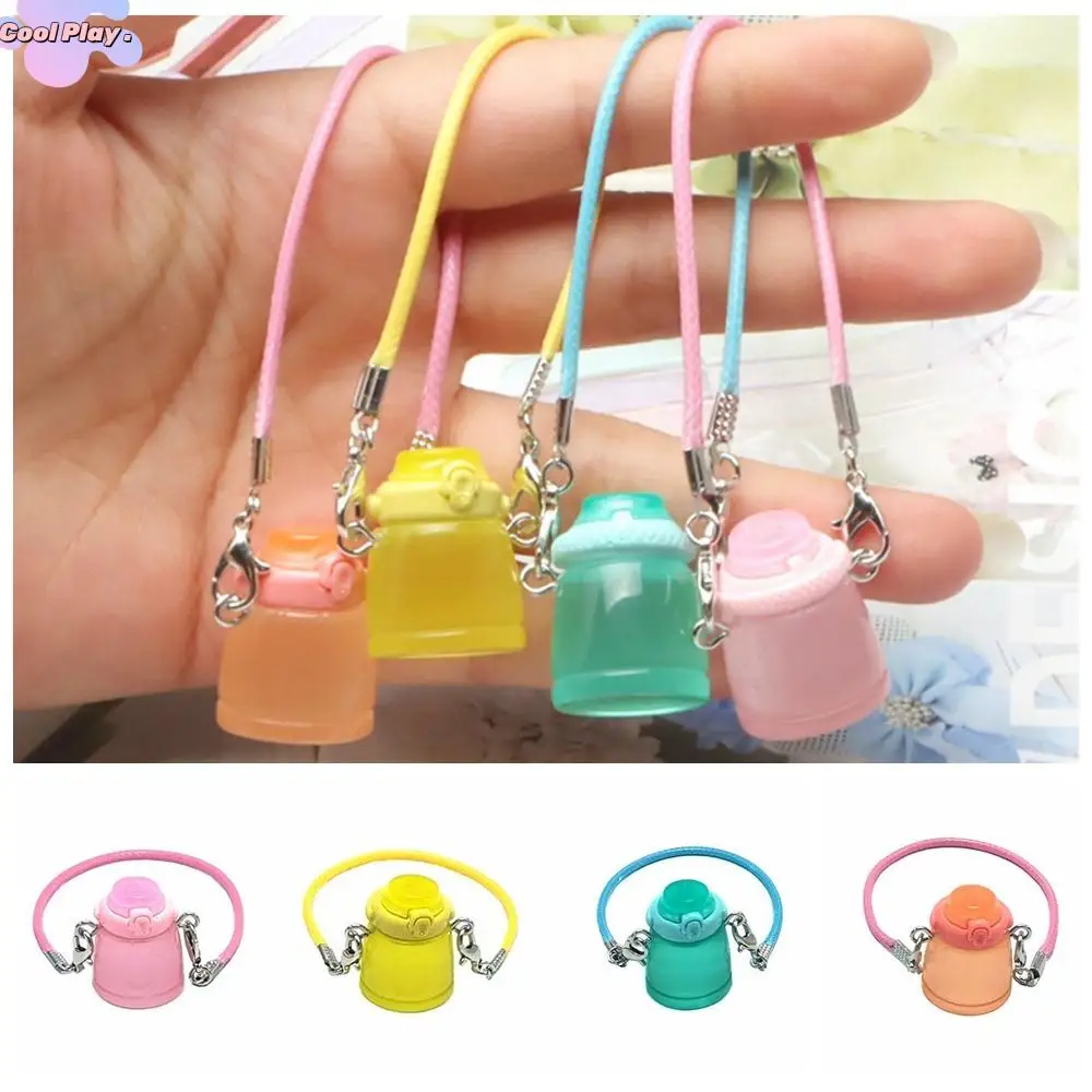 

5pcs Night Glow Dollhouse Mini Kettle Water Cup Big Belly Miniature Cartoon Doll Mini Kettle Colorful Plastic