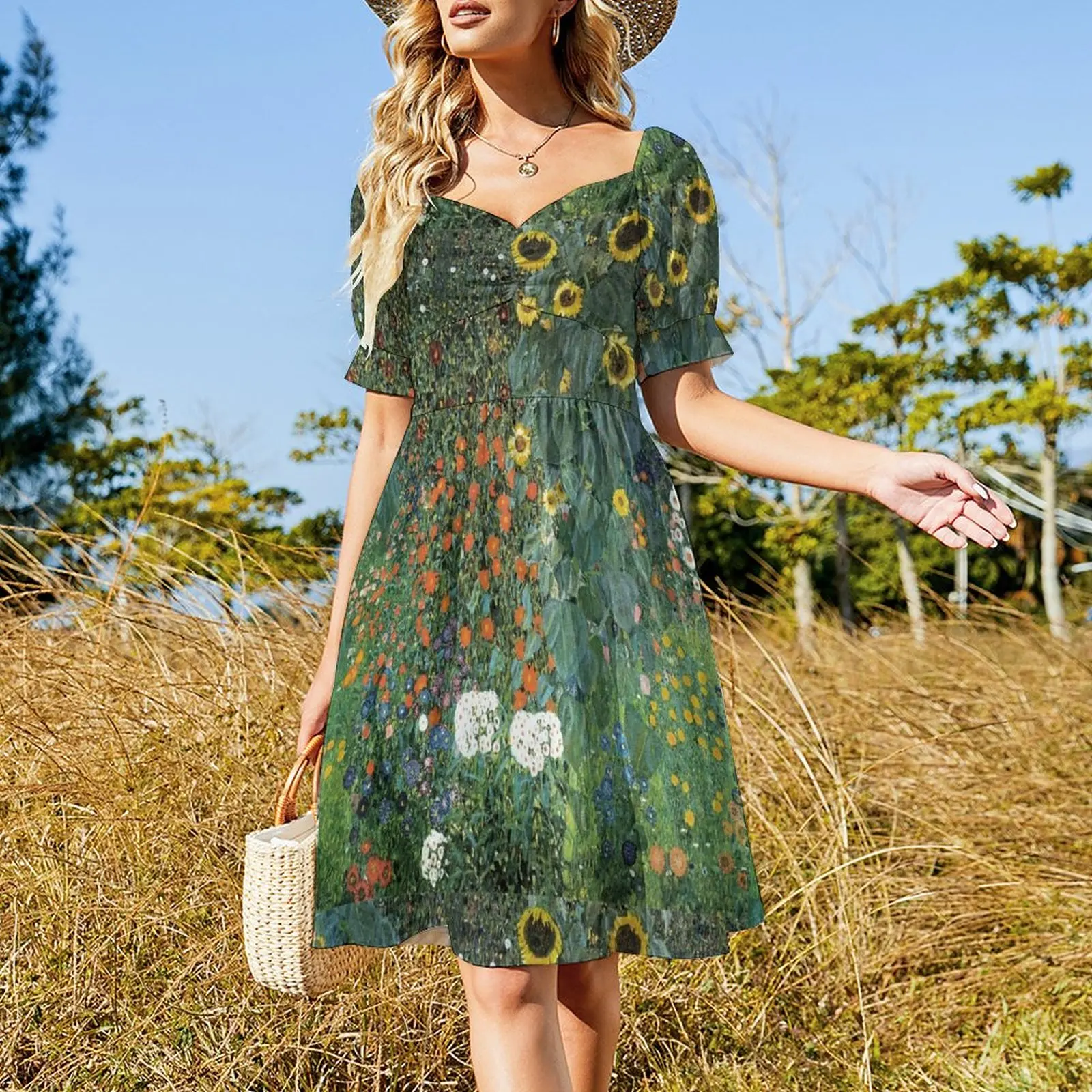 Gustav Klimt - The Sunflower Sleeveless Dress dresses summer woman 2023 loose summer dress