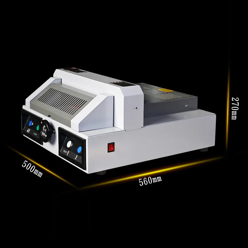 DC-330 Electric desktop paper cutter for tender documents and books, cutting width 330mm, 550W high power