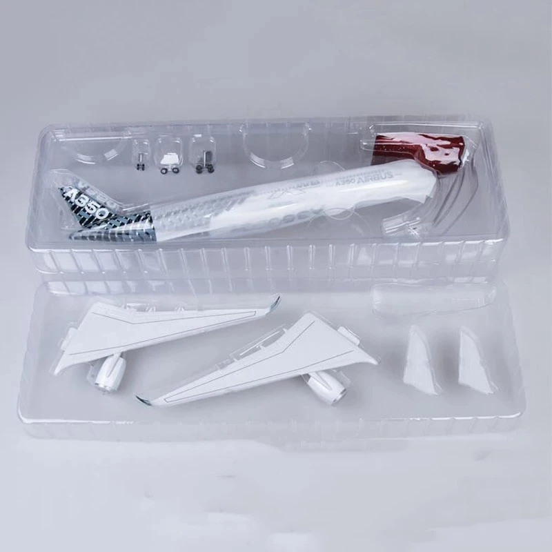 نموذج طائرة بمقياس 1/142 A350 نموذج طائرة XWB مع ضوء LED (اللمس أو التحكم في الصوت) للديكور أو الهدايا