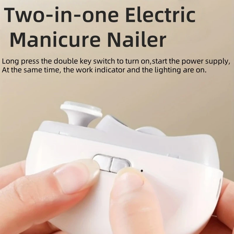 

Электрические кусачки для ногтей 2-в-1: маникюрный триммер с защитой от брызг для младенцев, ножницы для пальцев рук и ног, инструмент для педикюра, для толстых ногтей