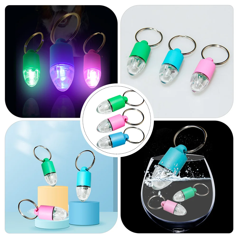 

3Pcs Pet Glowing Pendant Bright Light Safety for Dogs Night Wear Luminous Reusable Anti-Lost Pendant for Outdoor
