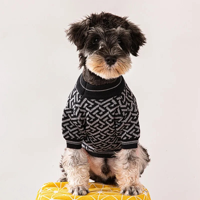 SULEGR Trendy Dog Clothing Casual brand Small and Medium Puppy knitted sweater with High Elasticity and Thickening To the dog