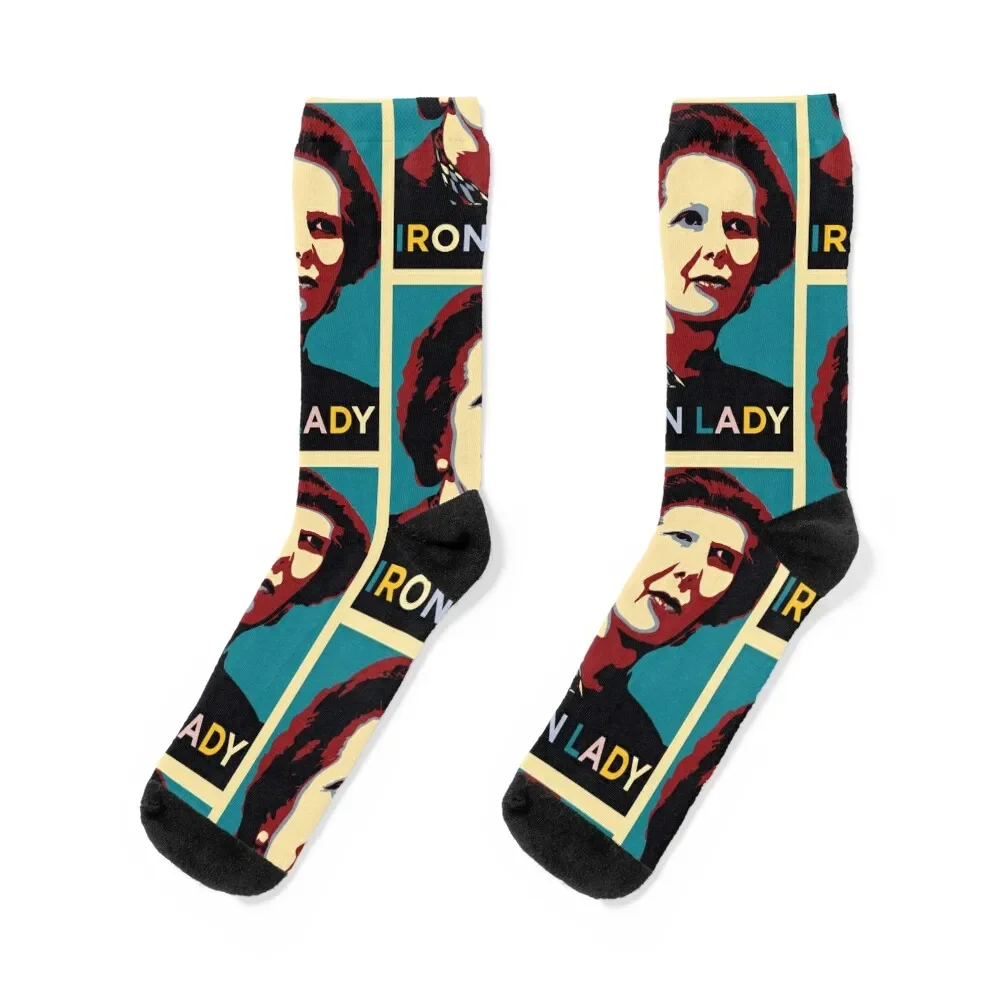 Margaret Thatcher Socks kawaii designer christmas gifts Socks Female Men's