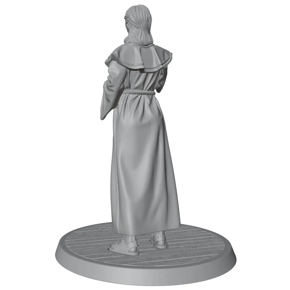 Figura monja resina 75mm 1/24 sin pintar – coleccionismo y rol - imagen 2