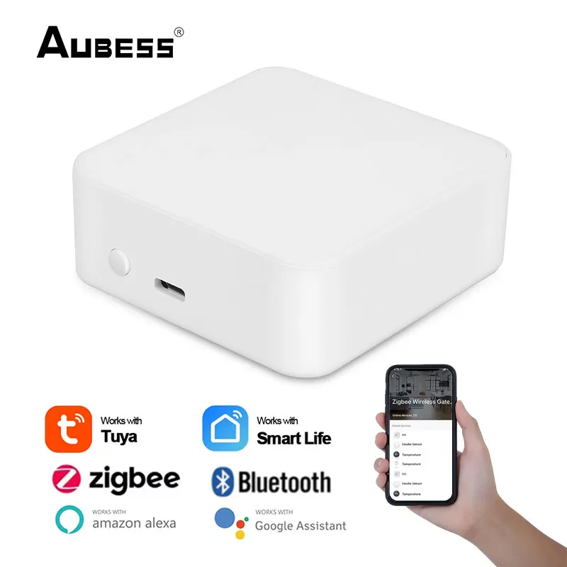 

Проводной шлюз Smart Home 3.0 Hub APP Control RJ45 Ethernet Bridge работает с домашним помощником Tasmota Zigbee2MQTT
