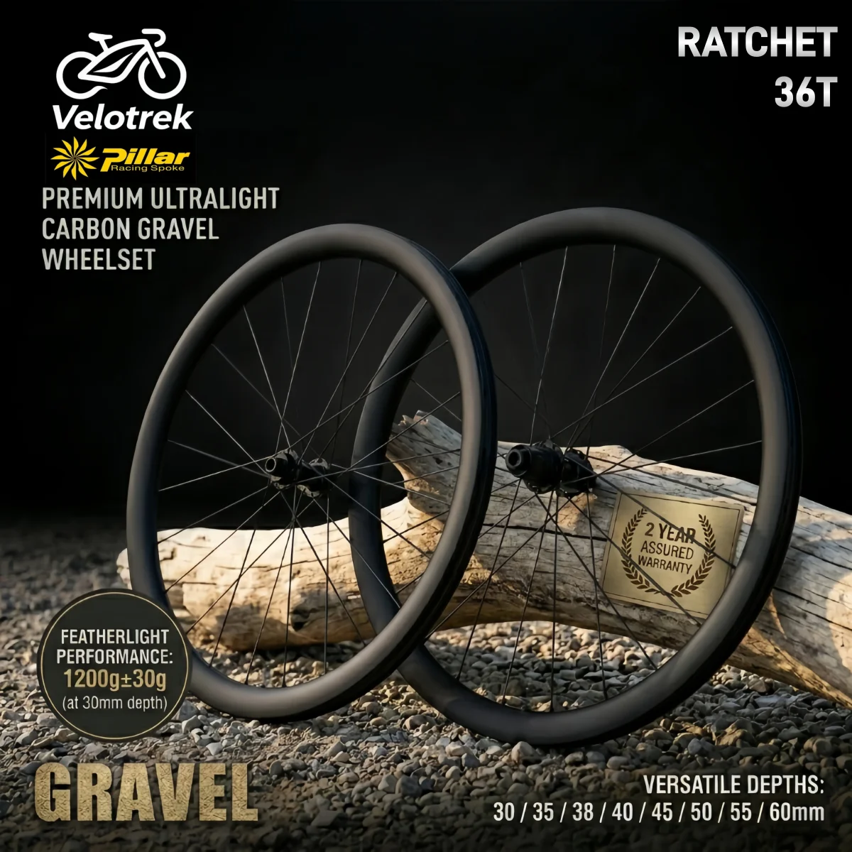Juego de Ruedas de Carbono Superligero para Bicicleta de Carretera 700C, 26/28mm de Ancho, 30/35/38/40/45/50/55/60mm de Profundidad, Tubo de Gancho, Tubeless, para Bicicleta de Gravel