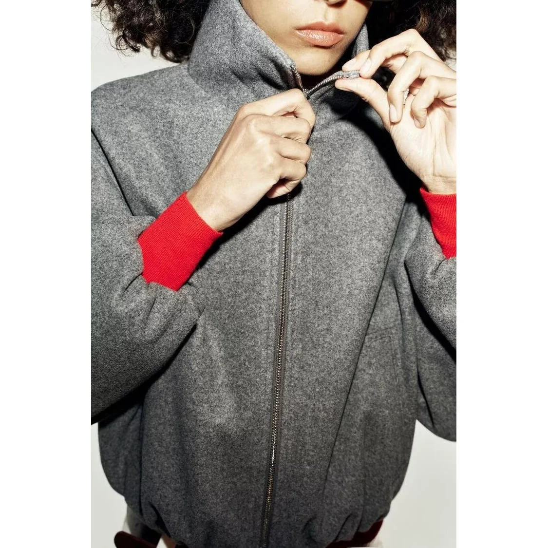 Early Autumn New Arrival Women's Fashionable Pilot Jacket Outerwear ZR Style 3046334 Polyester Fiber Loose Fit Short Coat