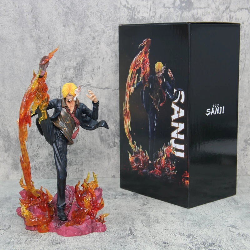 

Коллекционная фигурка One Piece WF Sanji Diable Jambe, 35 см, ПВХ, статичная аниме-статуэтка GK, модель для декора стола, подарок для мальчиков