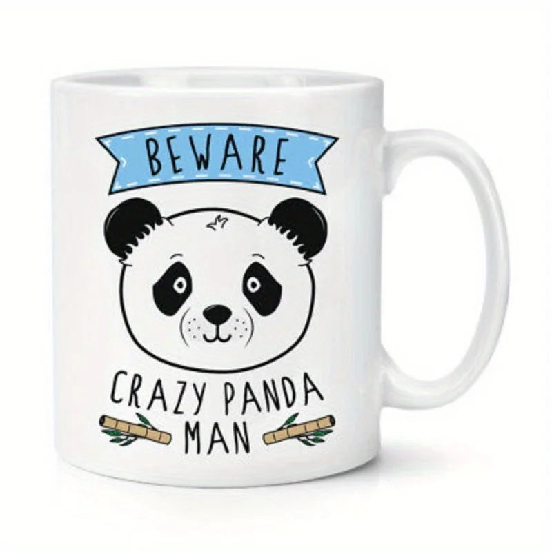 

1 шт. кружка с милым рисунком панды, можно стирать в машине, подходит для повседневного использования в офисе.