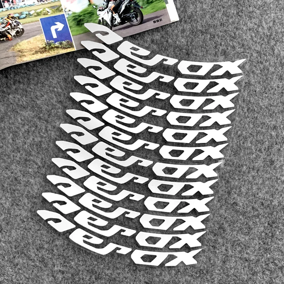 For Yamaha Aerox V1 V2 155 14\'\' inches Motorcycle Reflective Wheel Hub Stickers Motor Bike Accessories Scooter Rim Strips Decal