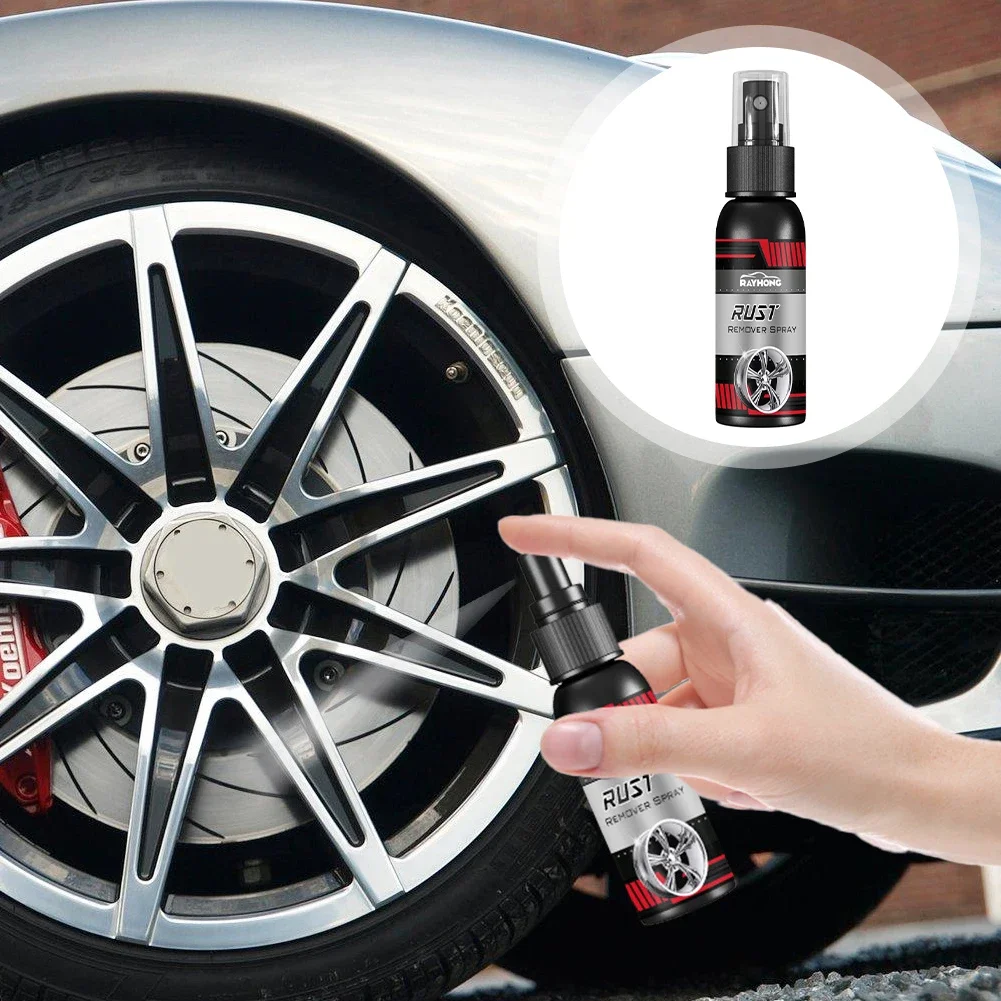 30ML Multi Purpose Rust Remover Spray Metal Surface Chrome Paint Car Maintenance Iron Powder Cleaning Super Rust Remover Cleaner