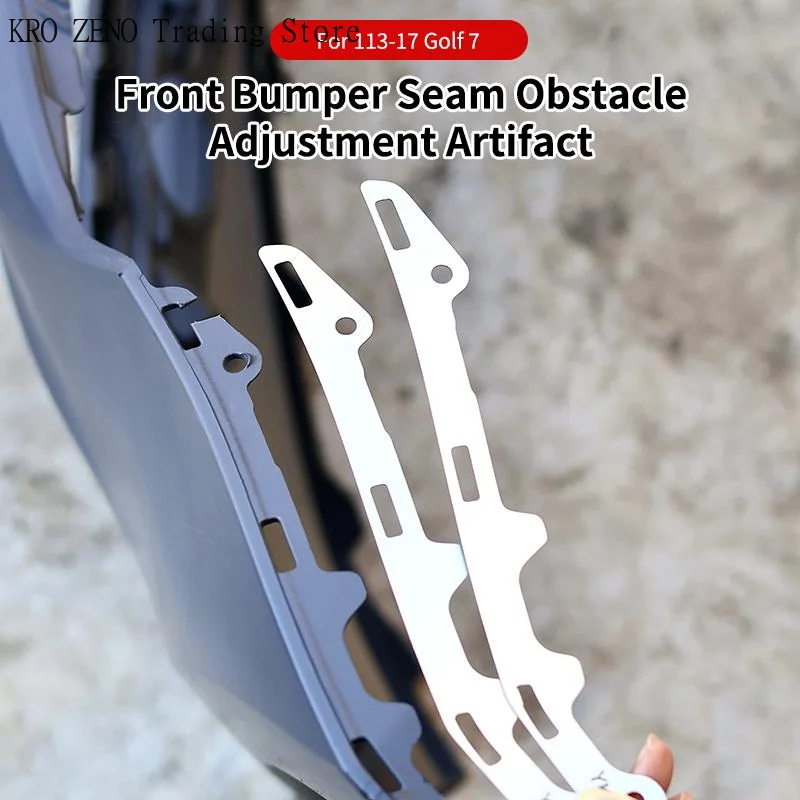 2 Pieces per 1set Stainless Steel Front Bumper Seam Adjustment Brackets For 2013 2017 Golf 7 Auto Repair Modification