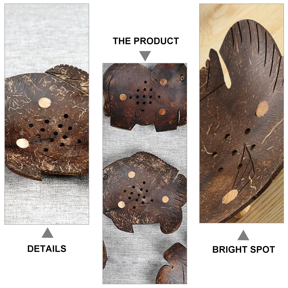 

Coconut Shell Soap Box Holder Storage Rack Cartoon Container Household Bathrooms Toilets Sturdy Material Long Service Creative