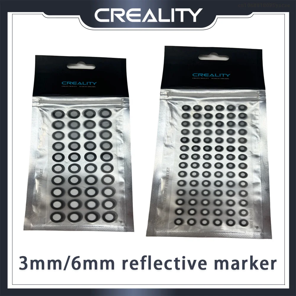 

Creality 3/6mm 3D Scanning Mark Point Reflective Marker for Creality CR-Scan Raptor / Otter / Ferret Pro 3D Scanner Tracking Dot