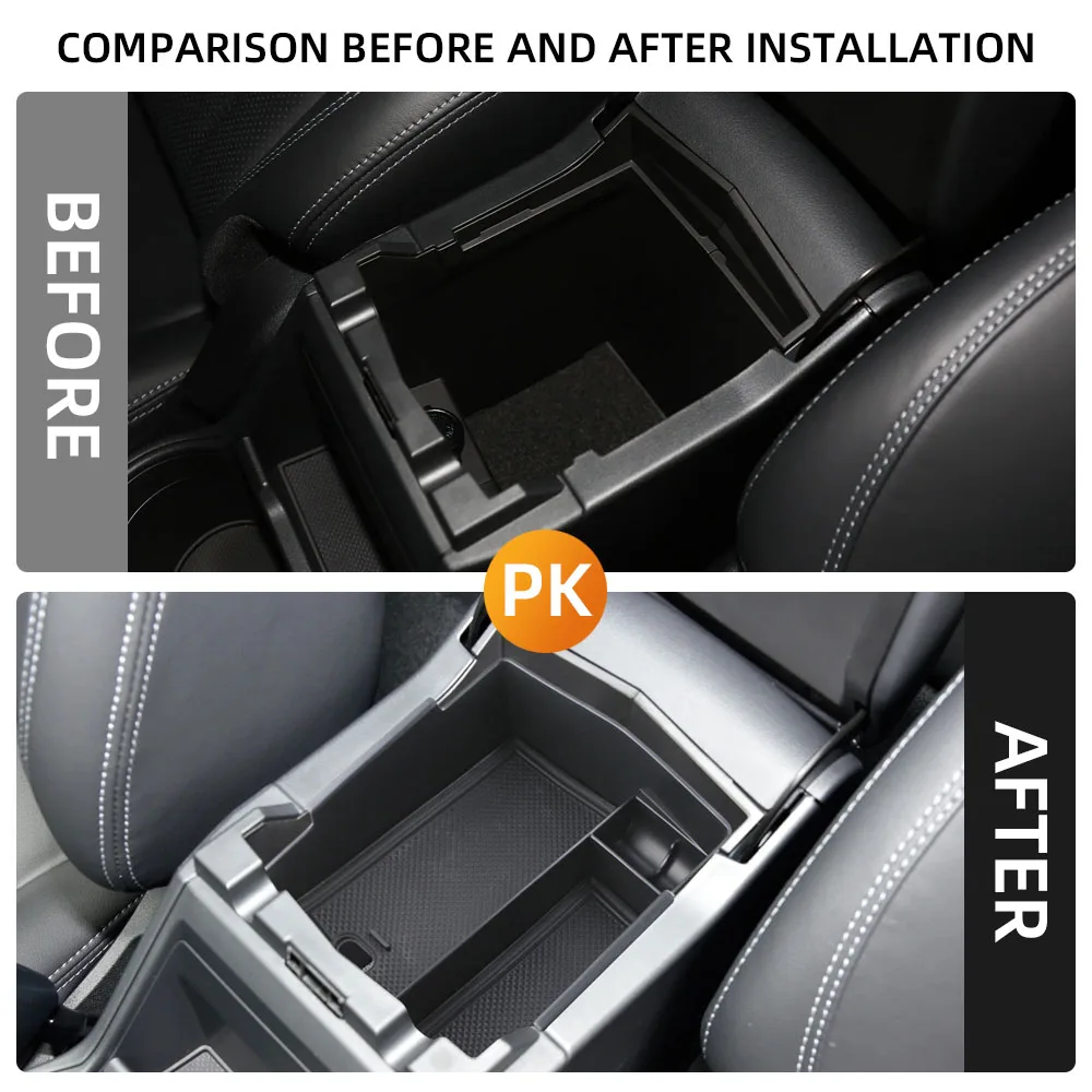 For Subaru Forester 2024 2025 Organizer Armrest Box Storage Tray Plate Center Console Holder Container Interior Accessories