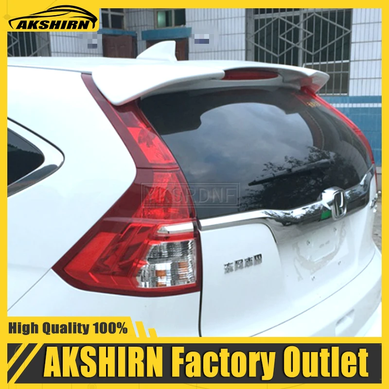 New ABS Plastic Unpainted Primer Car Rear Wing Spoiler Tail Fin Cover Decoration Fit For Honda CRV CR-V 2012 2013 2014 2015 2016