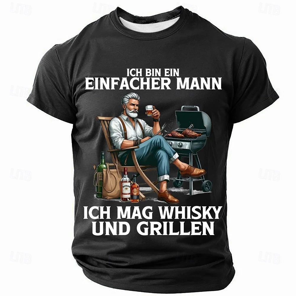 Fashion Daily Man Short Sleeve T-shirt Clothing Personalized Print T-shirts Top 2025 Summer Casual Men's Sports O-neck T Shirts