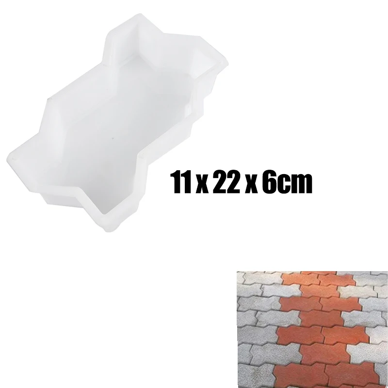 1pc Plastic DIY Path Maker Concrete Molds Garden Pavement Mold Road Path Paving Brick Mould