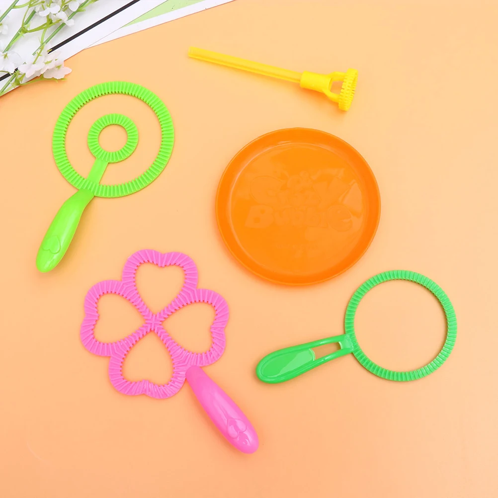 

28pcs Stick Set Multi Shape Bubble Kit For Kids Safe Party Family Reunion Outdoor Handle Tray Bubble