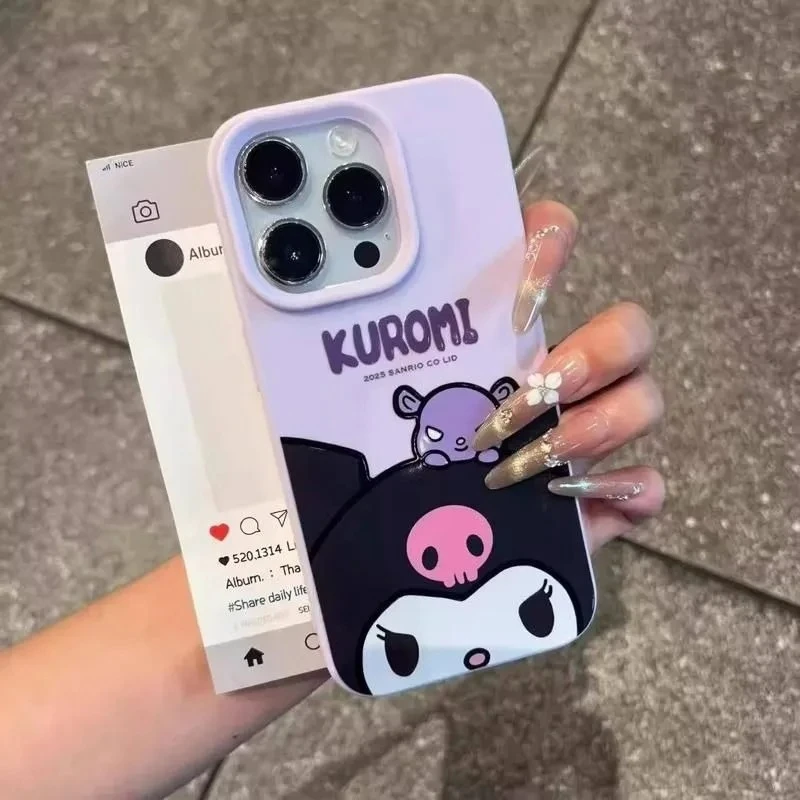

Sanrio Kuromi Phone Case for IPhone 17 Pro Max 17 Air IPhone 16 15 Cartoon Protective Case Apple 14 Plus 13 12 Shockproof Cover