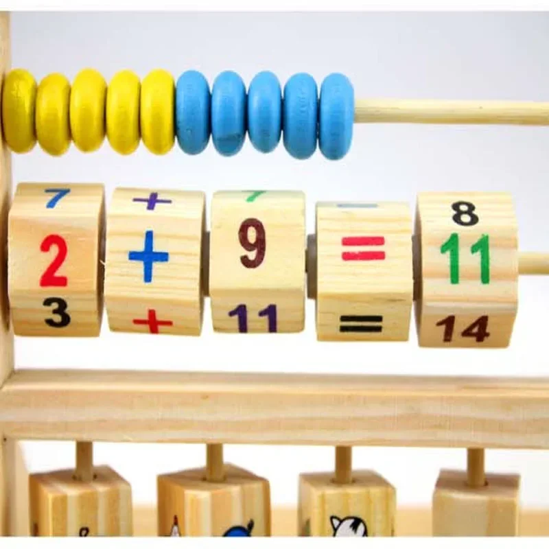 Montessori bebê aprendizagem quebra-cabeça educacional letras de madeira blocos grânulo números matemática brinquedos conjunto para crianças ocupado placa