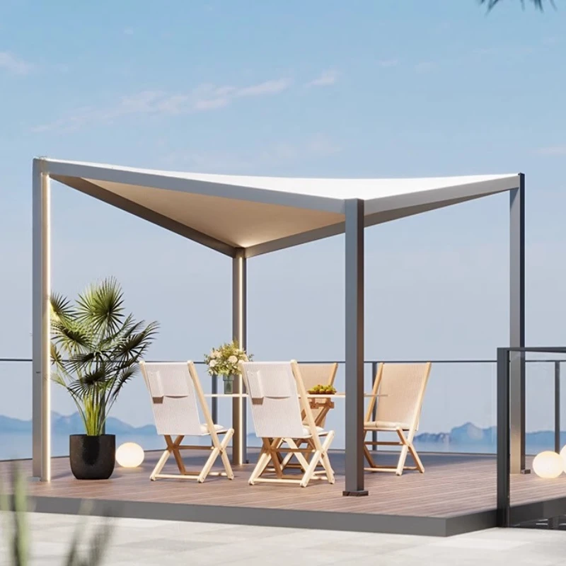 

Outdoor courtyard pavilion aluminum alloy awning, canopy outdoor garden pavilion pergola